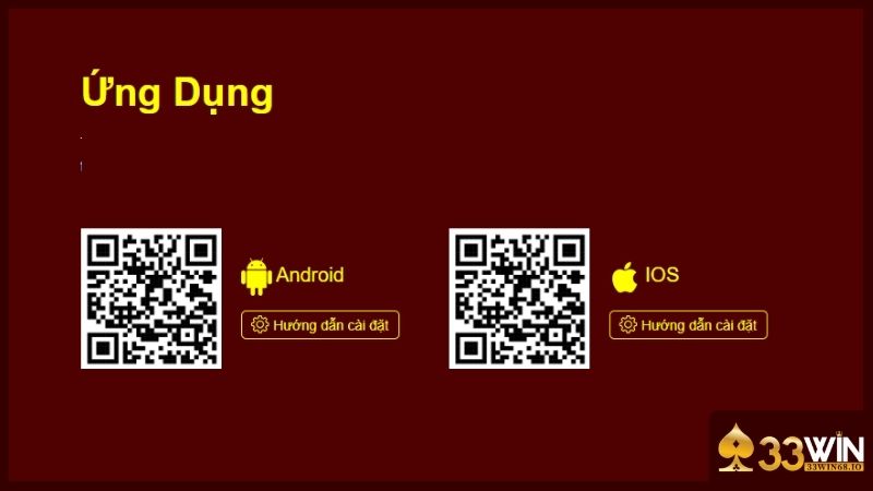 33WIN Mobile - Phiên bản cá cược trực tuyến hiện đại 4 Tải ứng dụng về điện thoại để cá cược linh hoạt